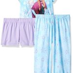 Disney Girls’ Frozen 3-Piece Pajama Set