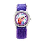 Disney Anna & Elsa Girls’ Stainless Steel Purple Watch
