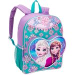 Disney Frozen Backpack 16″ Heart Pocket Pom Pom Fringe 2016