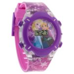 Disney Girl’s ‘Frozen’ Swiss Automatic Plastic Casual Watch, Color:Purple (Model: FNFKD16012FL)