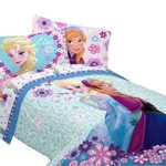 Disney Frozen Warm Heart Microfiber Comforter, 72″ x 86″/Twin/Full
