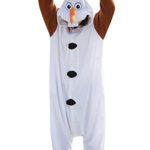 Disney Frozen Olaf Character -Adult Costumes Pajama Onesies ( Large)