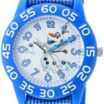 Disney Boy’s ‘Frozen’ Quartz Plastic and Nylon Watch, Color:Blue (Model: W002990)
