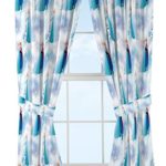 Jay Franco Disney Frozen Magic Winter 63″ Decorative Curtain/Drapes 4-Piece Set (2 Panels, 2 Tiebacks)
