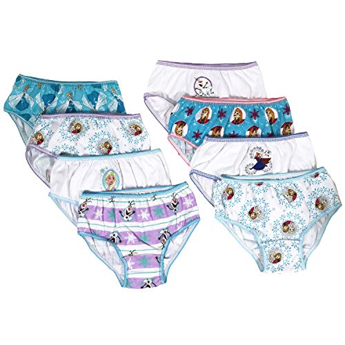 Disney Frozen Girls Panties Underwear – 8-Pack Toddler/Little Kid/Big ...