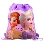 Classic Disney Disney Frozen Travel Bag Set Frozen Activity Bundle – 5 Pc Disney Frozen Toys with Frozen Drawstring Bag, Frozen Tote, Coloring Books, Games, Puzzles, Frozen Stickers, and More
