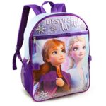 Disney Frozen Backpack with Lunch Box Set – Bundle with Backpack, Lunch Bag, Water Bottle, School Supplies, More for Girls