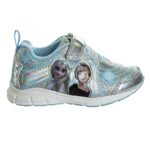 Disney Girls’ Frozen Sneakers – Laceless Light-Up Running Shoes (Toddler/Little Girl), Size 9, Frozen Light Up
