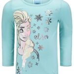 Disney Frozen Elsa Toddler Girls Zip Up Vest T-Shirt and Leggings 3 Piece Outfit Set Aqua/Grey 5T