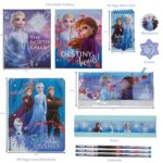 Large Clear Backpack for Kids with Disney Frozen School Supplies Set, 16 inch Stadium Approved Transparent Bag, Purple