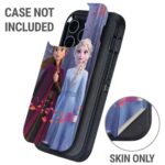 Skinit Decal Phone Skin Compatible with OtterBox Defender iPhone 15 Pro Max – Officially Licensed Disney Frozen II Anna and Elsa Design