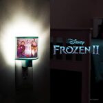 Disney Frozen Wrap Shade LED Night Light, Plug-in, Dusk to Dawn, Girls Bedroom Decor, UL-Listed, Ideal for Nursery, Bathroom, 46276