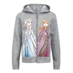 Disney Frozen Girls T-Shirt, Zip Up Hoodie and Legging Pants Set for Toddler and Little Kids