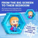 WOW! PODS 4D Disney Frozen Anna – Unique Connectable & Collectable Toy Figure, Wall/Shelf Display, Easter Basket Stuffers, Anna Toy Figures, Disney Toys & Gifts, Frozen Toys for Girls & Boys Age 3+