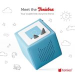 Toniebox Audio Player Starter Set with Elsa, Anna, Olaf, and Playtime Puppy – Listen, Learn, and Play with One Huggable Little Box – Light Blue