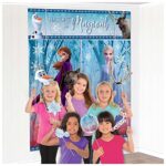 Amscan Disney Frozen 2 Ultimate Party Scene Setter (75″ x 64″) With Props, Pack Of 17 Multicolor Party Backdrop Bundle -| Great For Themed Parties & Events