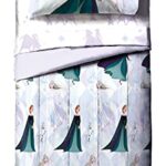 Jay Franco Disney Frozen 2 Spirit 5 Piece Full Size Bed Set – Includes Comforter & Sheet Set – Bedding Features Elsa & Anna – Super Soft Fade Resistant Polyester (Official Disney Product)