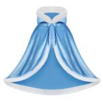 visofayo Girls Dress Up Hodded Cape Toddler Costume for Princess Cloaks