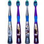 Oral-B Disney Frozen Toothbrush, 3+ YRS, Extra Soft (Characters Vary) – Pack of 4