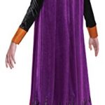 Disguise Women’s Disney Anna Frozen 2 Deluxe Adult Costume, Black, M (8-10)