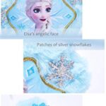 Frozen Elsa Plush Crossbody Shoulder Handbag in Snowflake Shape for Girls Kids Children – Blue