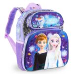 Disney Frozen Mini Backpack for Girls 3-5 – Frozen Backpack Small Bundle Includes 12″ Frozen Backpack Mini Plus Water Bottle, Stickers, Door Hanger, More | Frozen Backpack Toddler