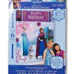 Disney Frozen Birthday Party Scene Setters Wall Decorating Kit (5 Pack), Multi Color, 59″ x 65″.