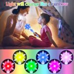 Light Up Frozen Snowflake Wands with Sound(Motion Sensitive) Magic Toy for Kids Girls Princess Party Favors Costume Cosplay Accessories 2 Pieces Blue