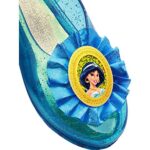 Disguise girls Disney Princess Alladin Jasmine Sparkle Shoes, Up to Size 6 Costume Shoes, One Color, Little Kid US